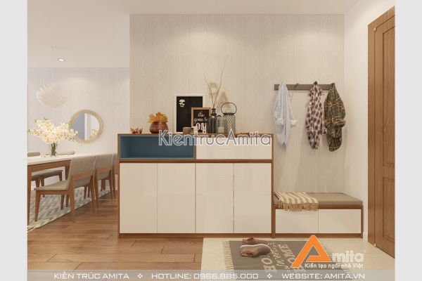 Thiết kế nội thất chung cư hiện đại đẹp sang trọng  NT21041