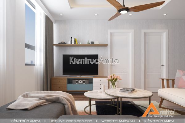 Thiết kế nội thất chung cư hiện đại đẹp sang trọng  NT21041