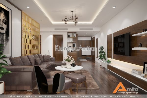 Mẫu nội thất chung cư 229 phố Vọng phong cách hiện đại NT21045