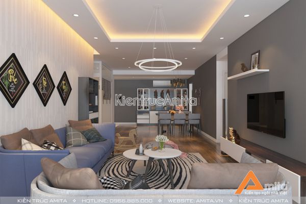 Thiết kế nội thất chung cư Mulbery Lane đẹp hiện đại  NT21047