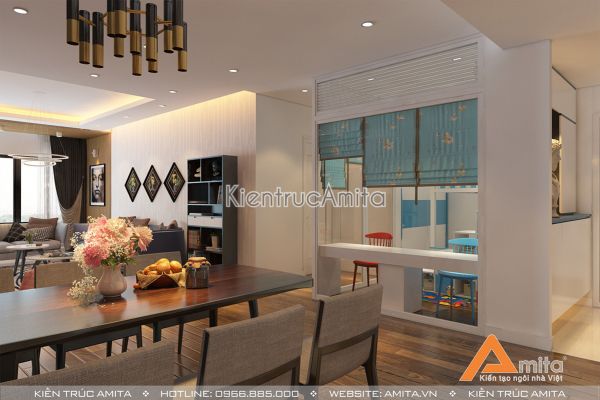 Thiết kế nội thất chung cư Mulbery Lane đẹp hiện đại  NT21047