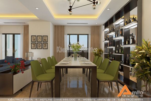 Mẫu nội thất chung cư Royal City hiện đại, đẹp mắt, ấn tượng NT21048