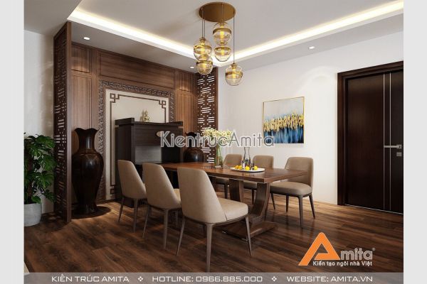 Thiết kế nội thất chung cư Homeland tinh tế sang trọng NT21051