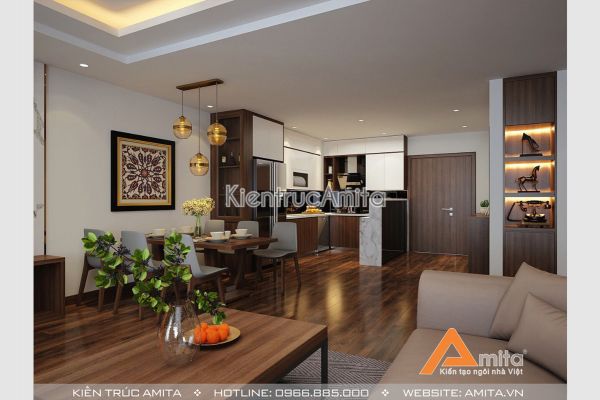 Khám phá cách thiết kế nội thất chung cư một phòng ngủ NT21052