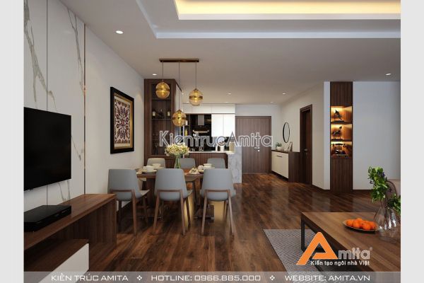 Khám phá cách thiết kế nội thất chung cư một phòng ngủ NT21052