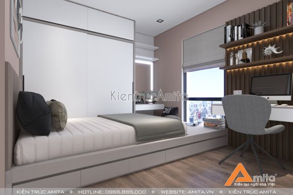 Mẫu thiết kế nội thất chung cư 3 phòng ngủ NT21054