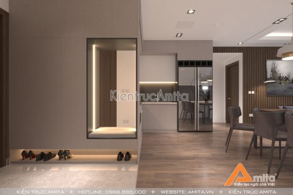 Mẫu thiết kế nội thất chung cư 3 phòng ngủ NT21054