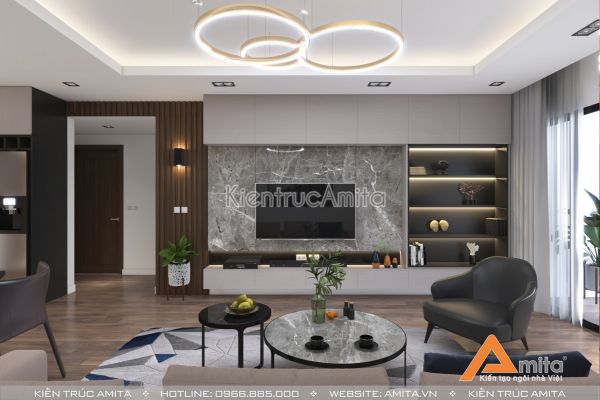 Mẫu thiết kế nội thất chung cư 3 phòng ngủ NT21054