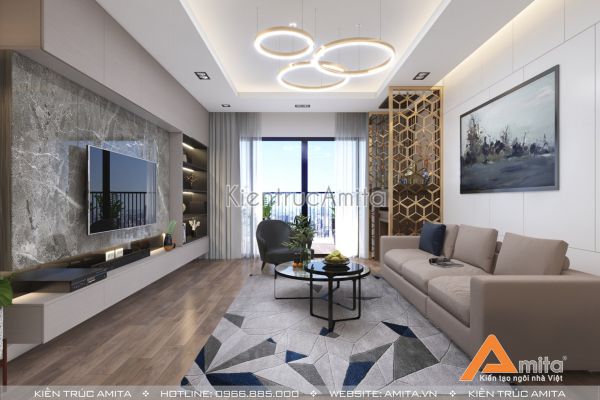 Mẫu thiết kế nội thất chung cư 3 phòng ngủ NT21054