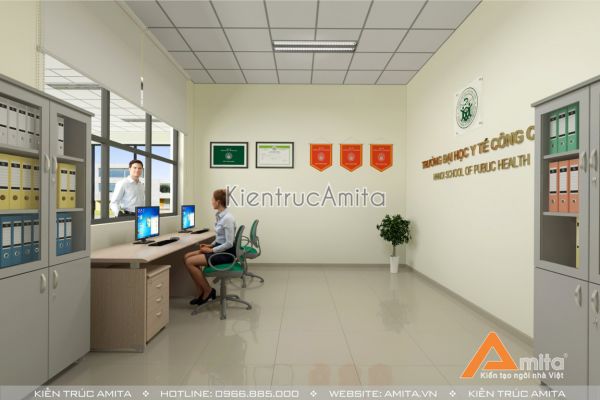 Nội thất văn phòng Đại học y tế công cộng phong cách hiện đại NT31044