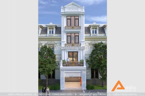 Đắm chìm trong vẻ đẹp của thiết kế nhà ống kiến trúc Pháp