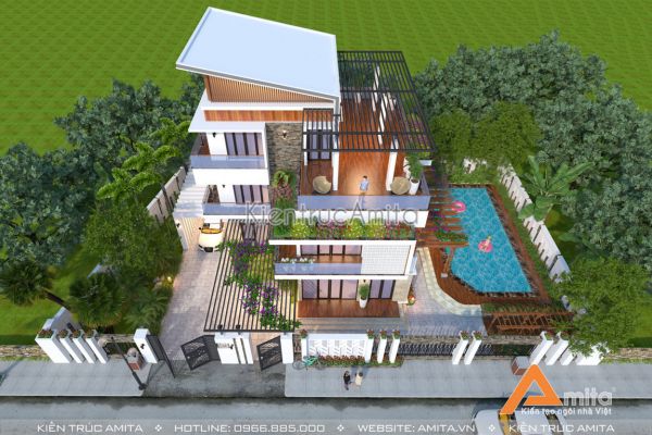 Chia sẻ những mẫu thiết kế biệt thự 10x10m đẹp và thu hút nhất hiện nay