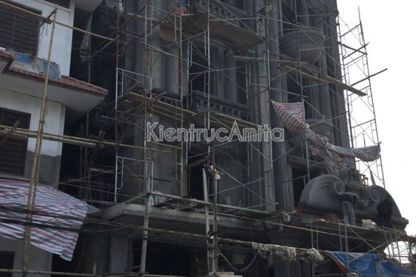 Giám sát thi công biệt thự 4 tầng tân cổ điển tại Phú Thọ TC42007