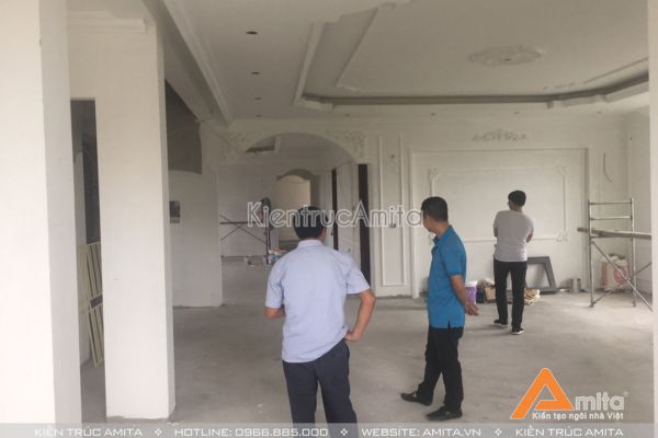 Thi công trọn gói biệt thự tân cổ điển 4 tầng TC42011