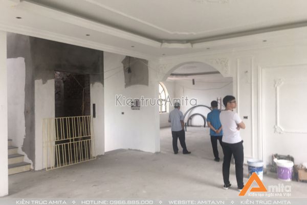 Thi công trọn gói biệt thự tân cổ điển 4 tầng TC42011