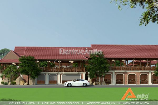 Thiết kế nhà hàng phong cách Á Đông (CĐT: ông Linh - Nghệ An) KT24007