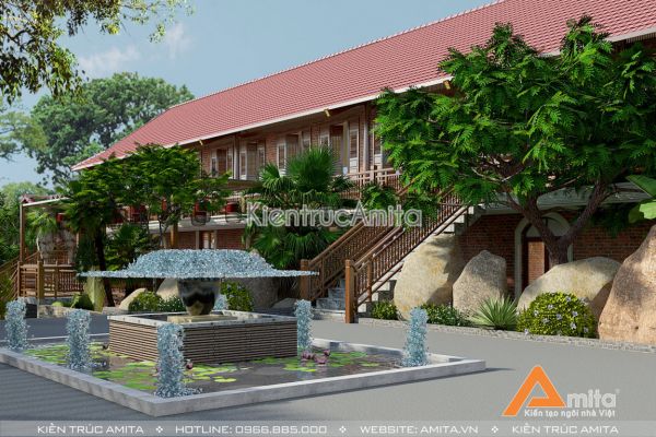 Thiết kế nhà hàng phong cách Á Đông (CĐT: ông Linh - Nghệ An) KT24007