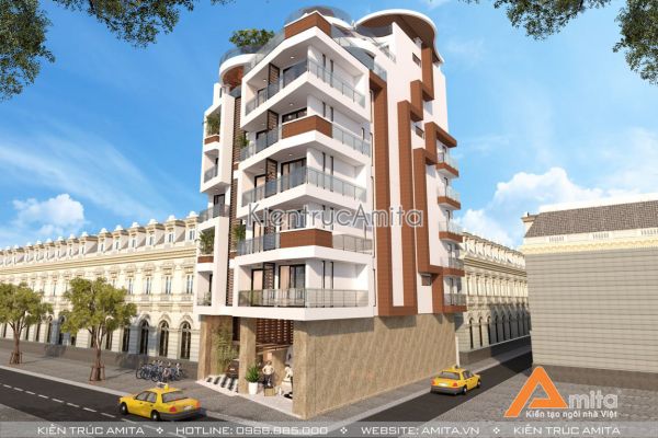 Thiết kế khách sạn hiện đại đẹp  (CĐT: bà Ngân - Nha Trang) KT81127