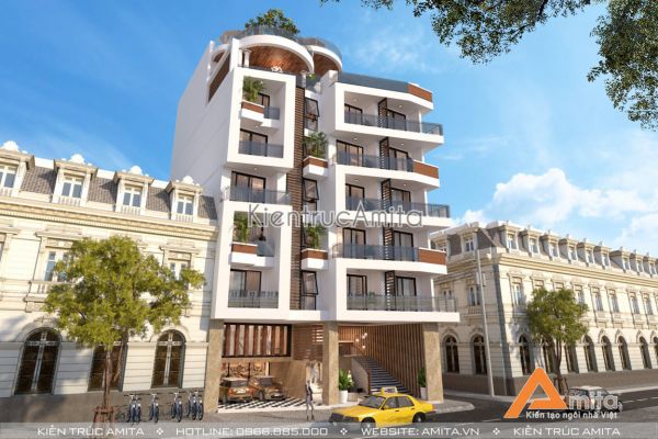 Thiết kế khách sạn hiện đại đẹp  (CĐT: bà Ngân - Nha Trang) KT81127