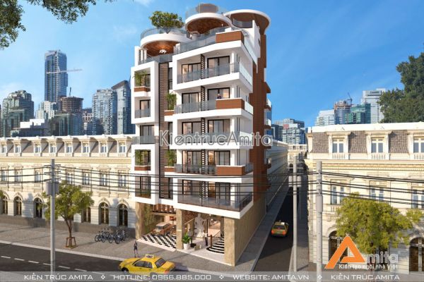 Thiết kế khách sạn hiện đại đẹp  (CĐT: bà Ngân - Nha Trang) KT81127