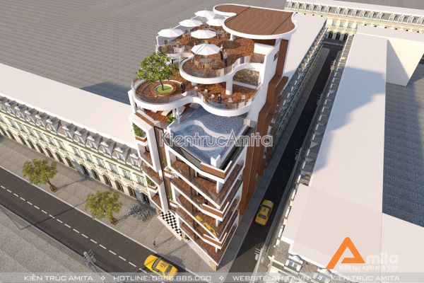 Thiết kế khách sạn hiện đại đẹp  (CĐT: bà Ngân - Nha Trang) KT81127