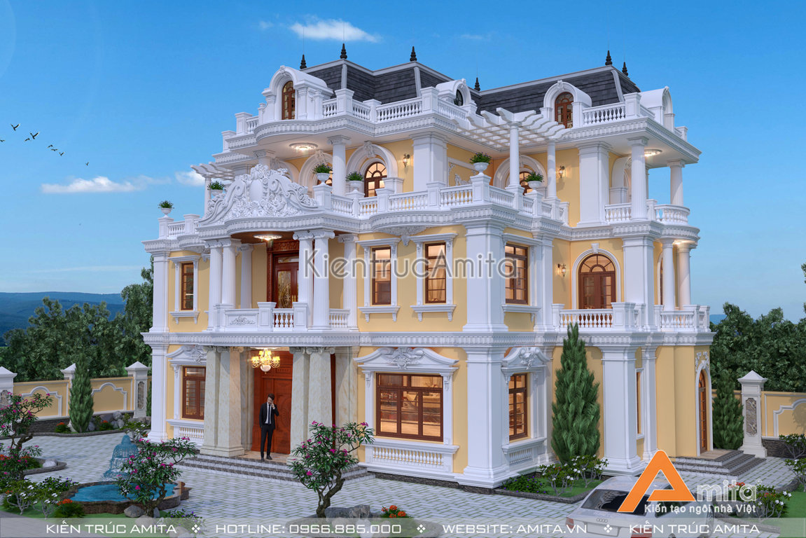 biệt thự 3 tầng 6 phòng ngủ