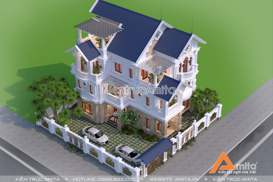 biệt thự 3 tầng 6 phòng ngủ