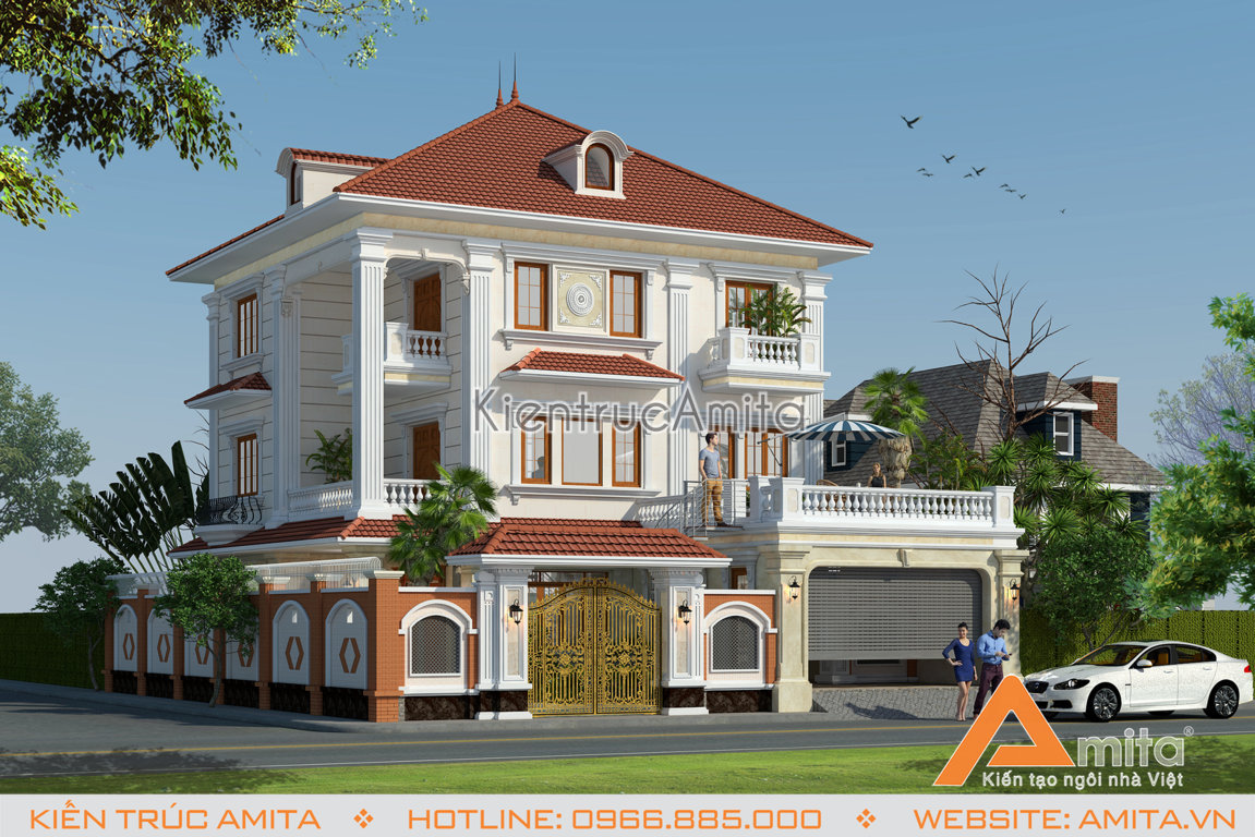 các mẫu thiết kế biệt thự tân cổ điển đẹp