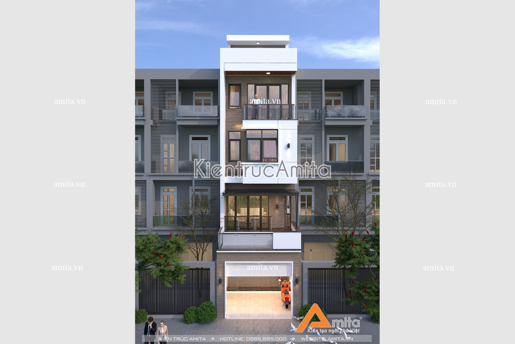 Nhà lô phố hiện đại