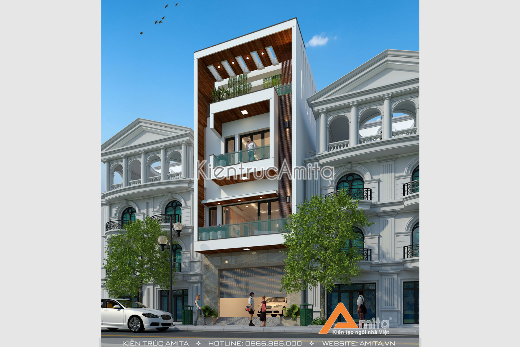 Nhà lô phố hiện đại