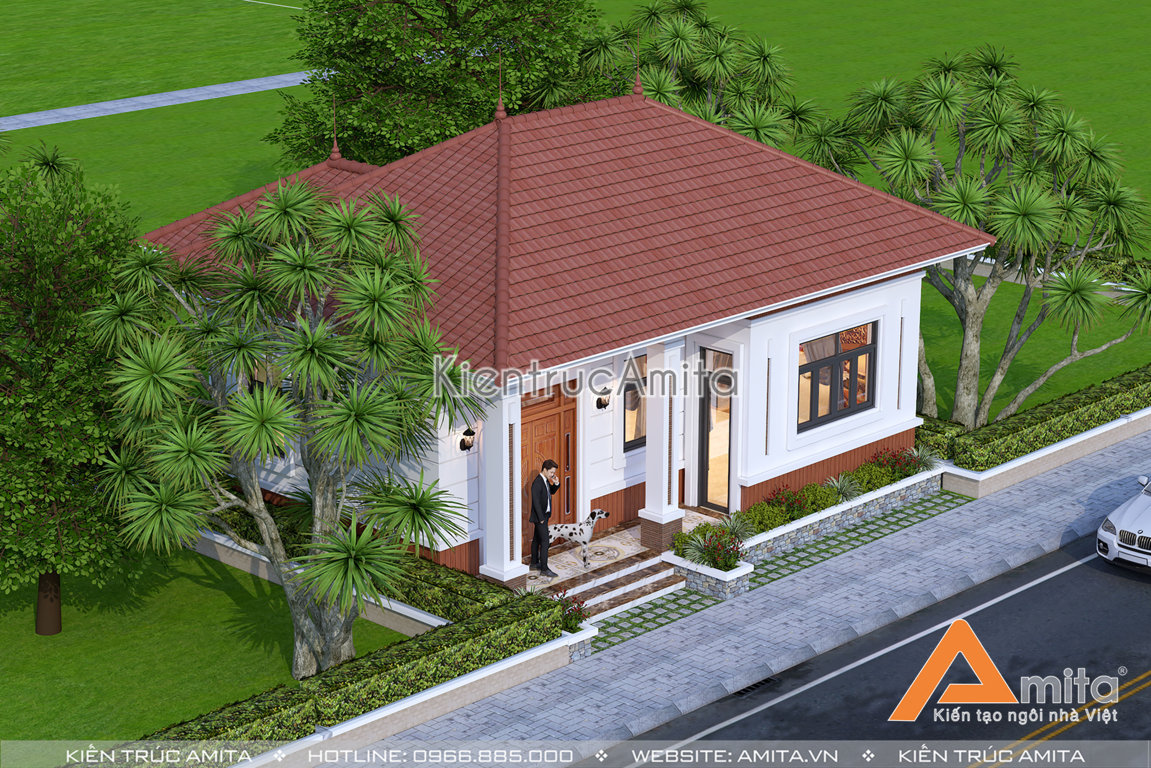 Mẫu nhà hiện đại đẹp 1 tầng