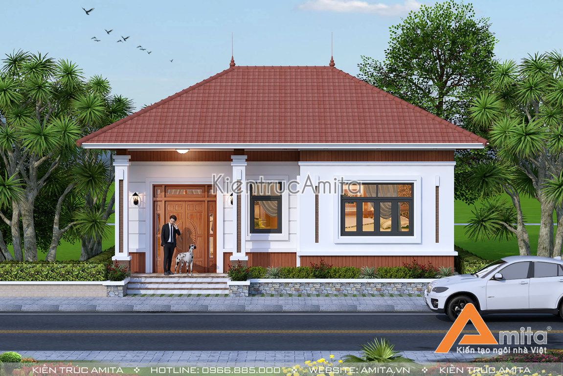 Mẫu nhà hiện đại đẹp 1 tầng