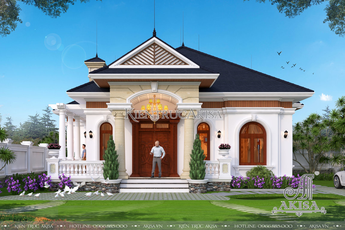 Biệt thự nhà vườn 1 tầng đẹp