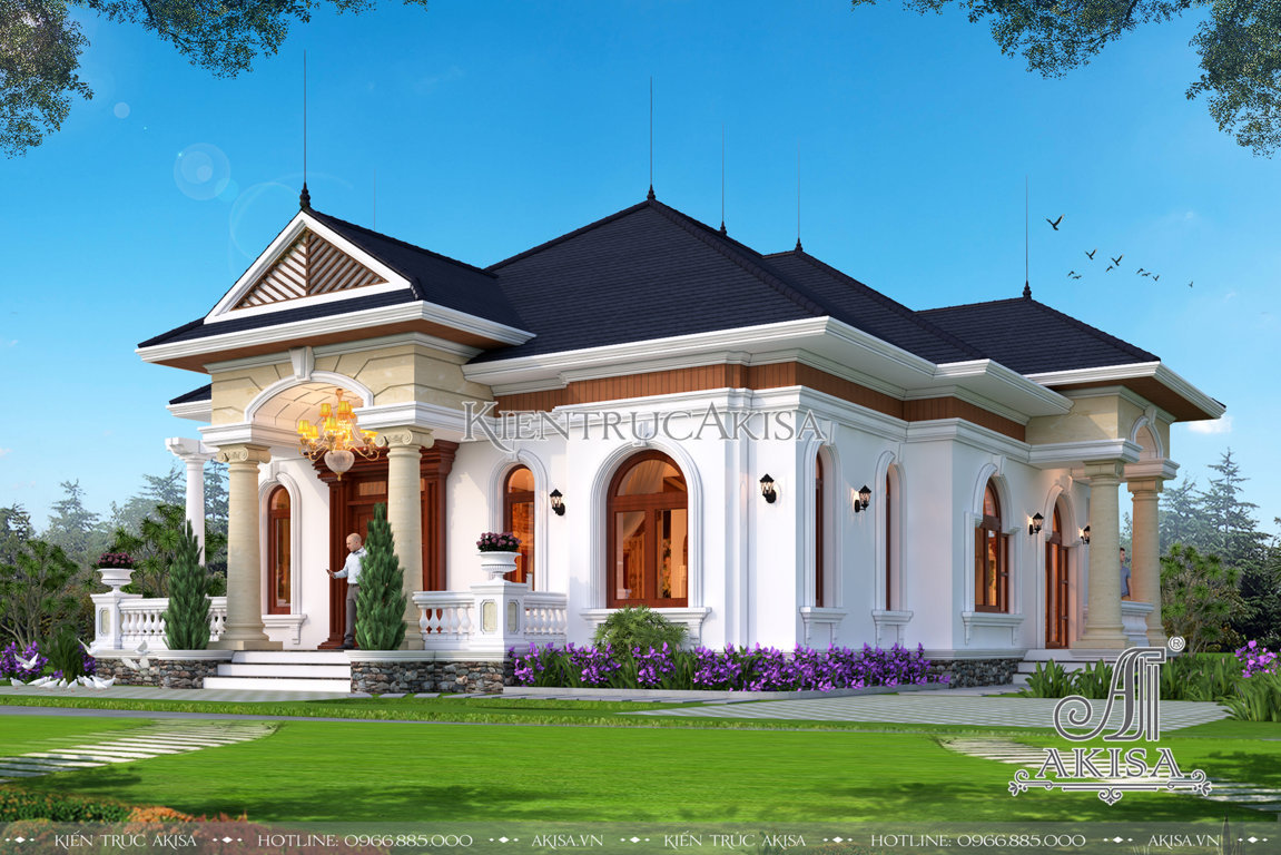 Biệt thự nhà vườn 1 tầng đẹp