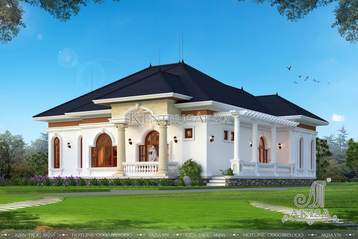 Biệt thự nhà vườn 1 tầng đẹp