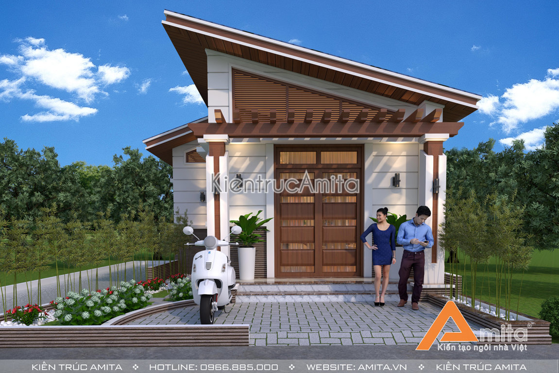 Mẫu nhà cấp 4 hiện đại đẹp