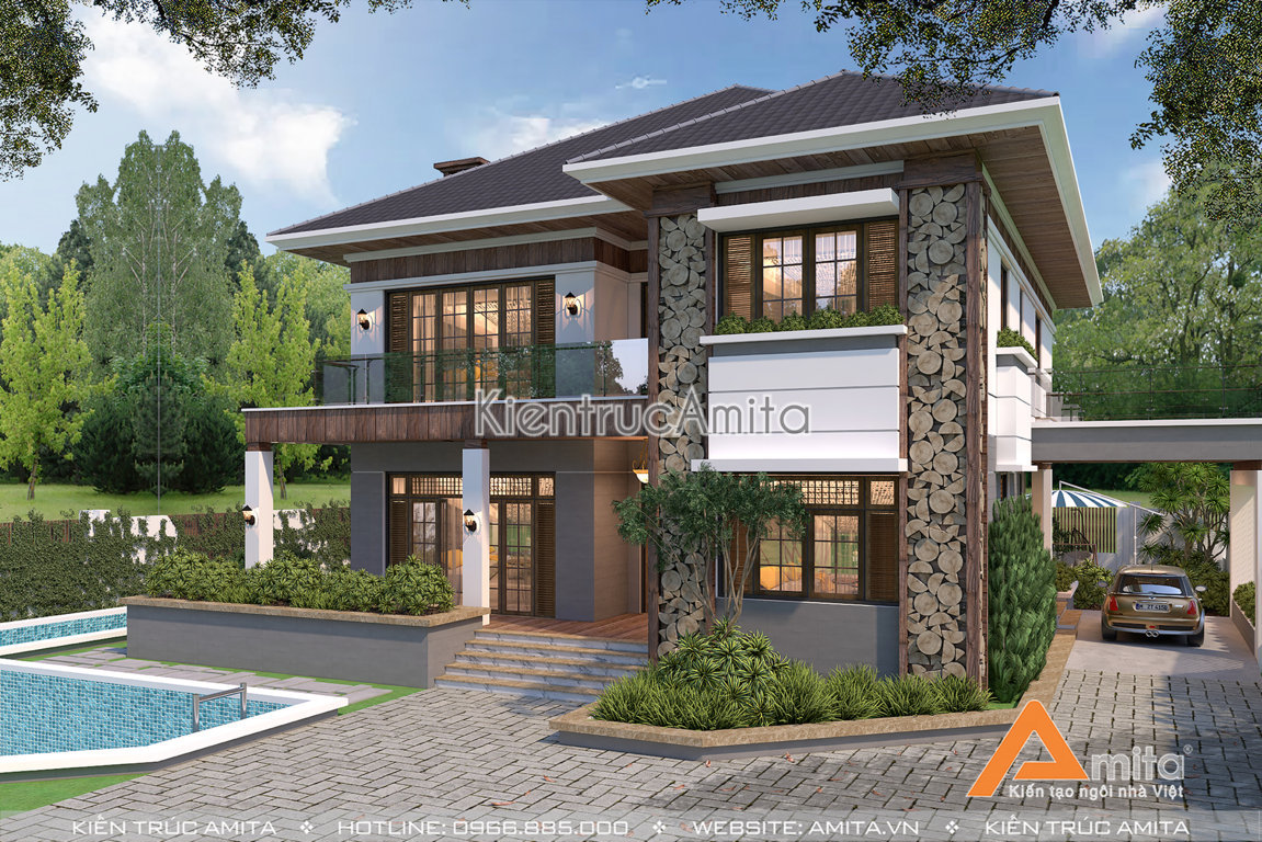 Biệt thự hiện đại có bể bơi