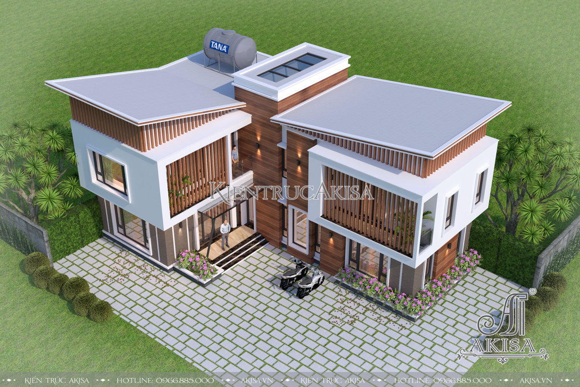 Biệt thự hiện đại 2 tầng