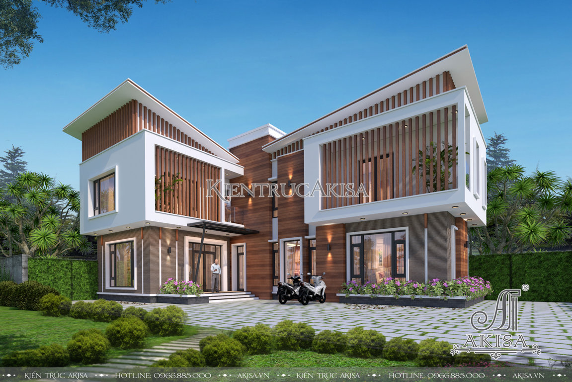 Biệt thự hiện đại 2 tầng