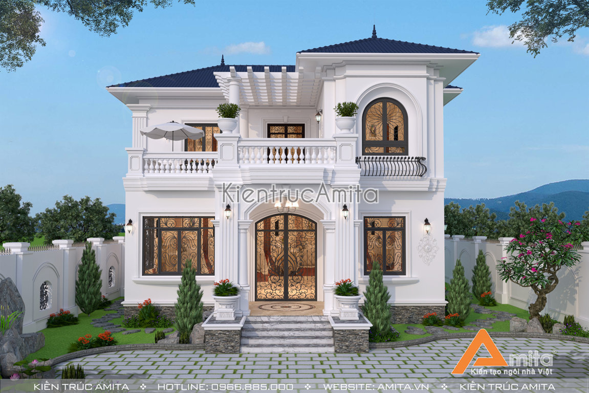 Biệt thự 2 tầng mái Thái 140m2