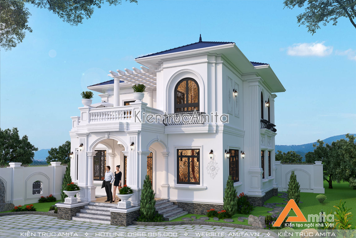 Biệt thự 2 tầng mái Thái 140m2