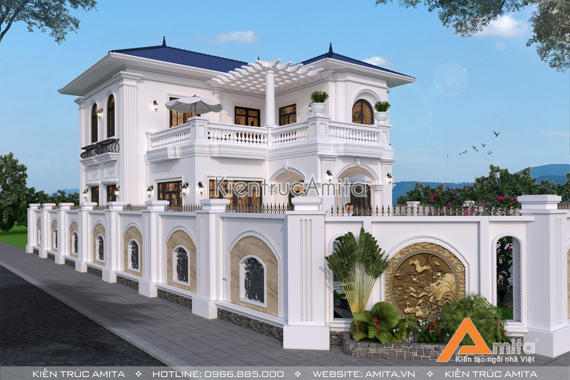 Biệt thự 2 tầng mái Thái 140m2