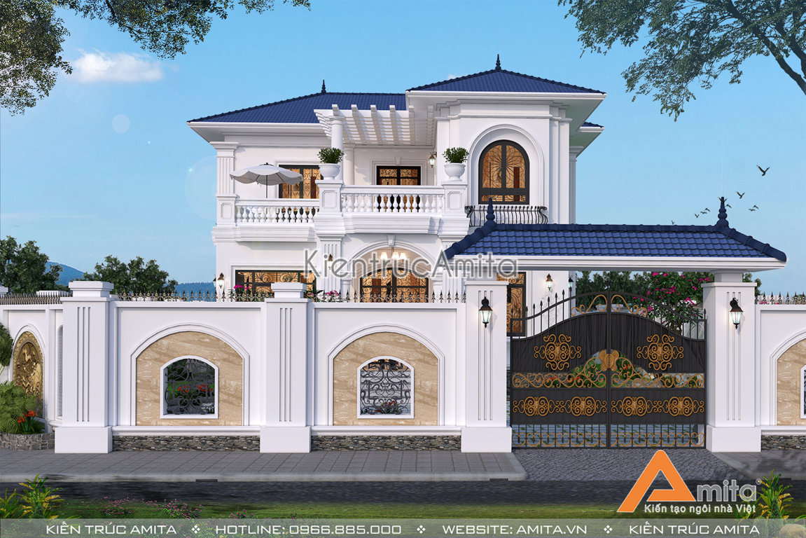 Biệt thự 2 tầng mái Thái 140m2