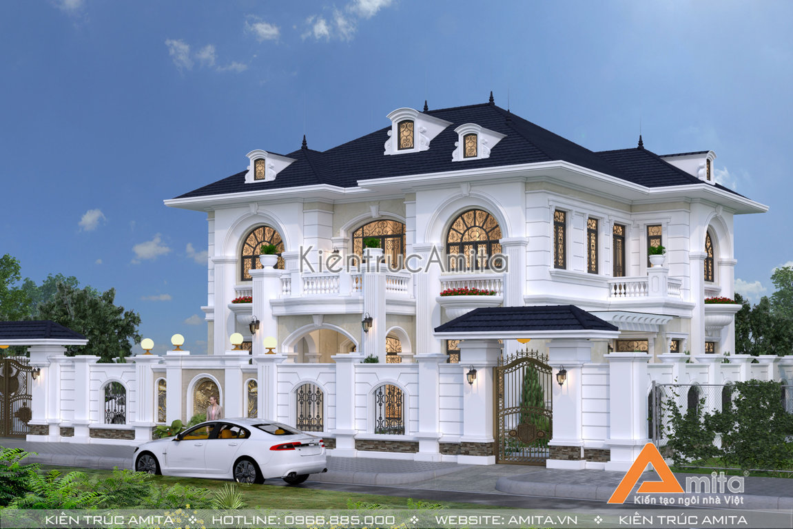 Mẫu nhà biệt thự 2 tầng 200m2