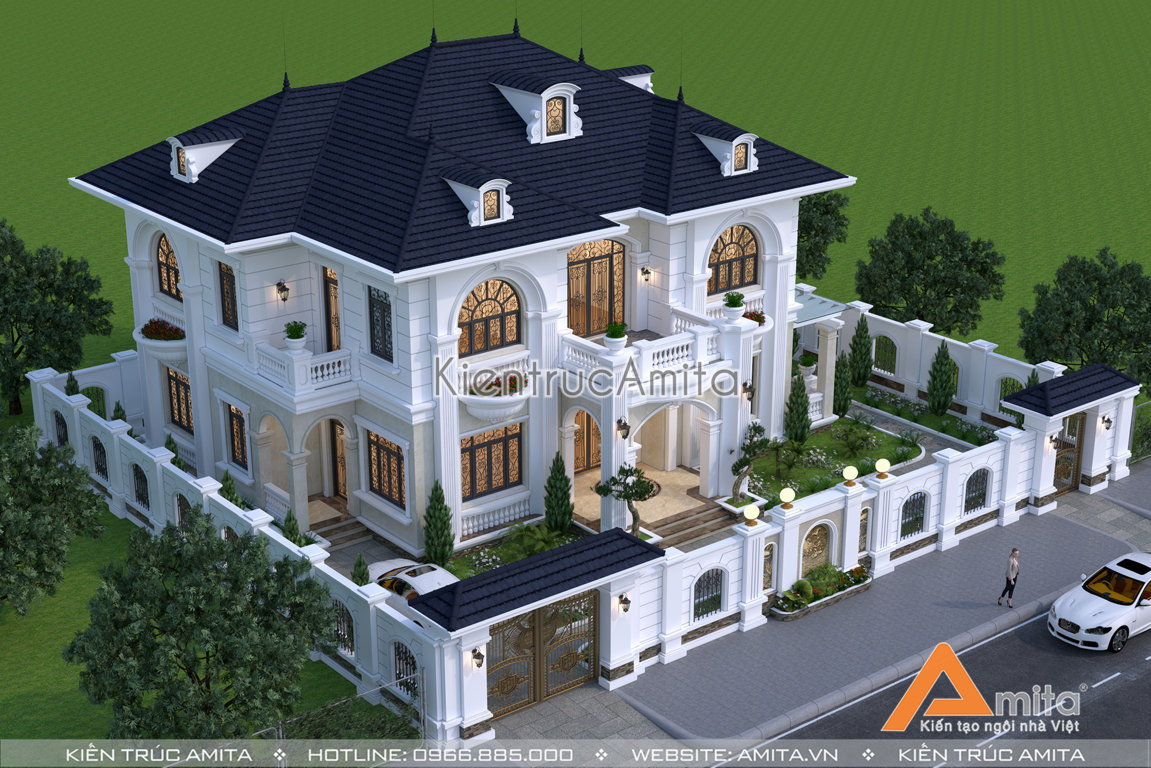 Mẫu nhà biệt thự 2 tầng 200m2