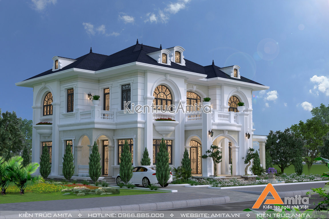 Mẫu nhà biệt thự 2 tầng 200m2