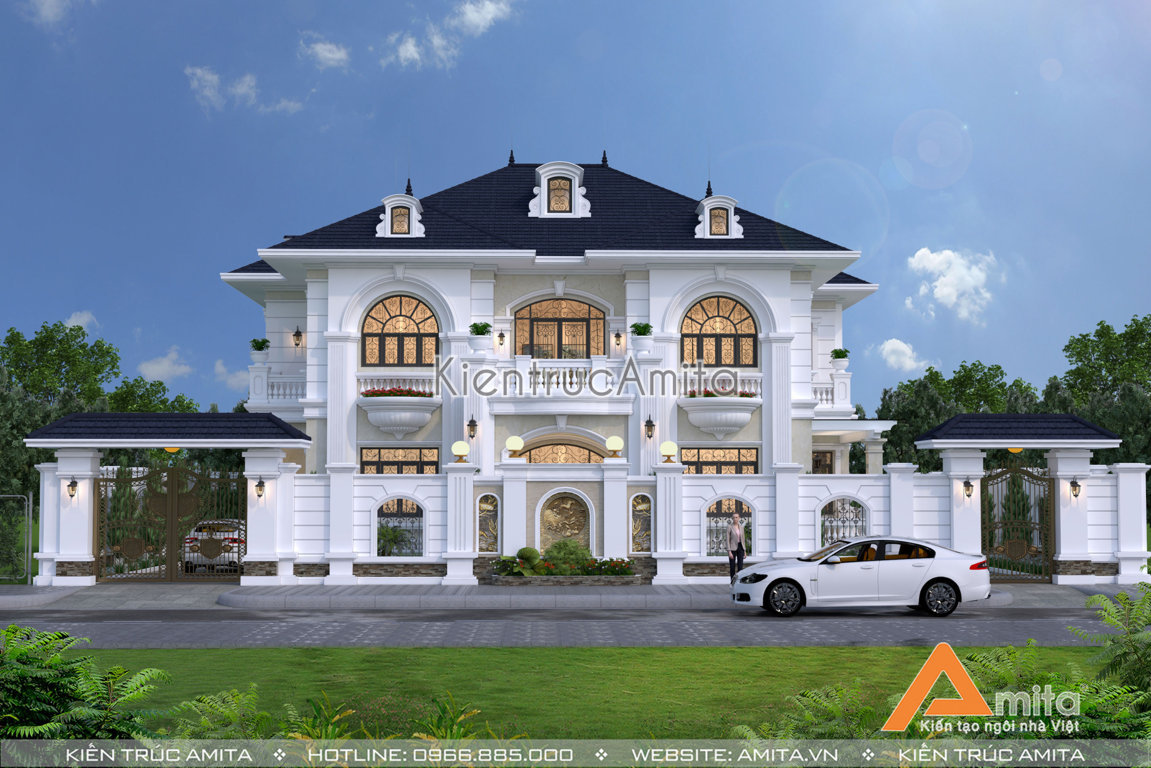 Mẫu nhà biệt thự 2 tầng 200m2