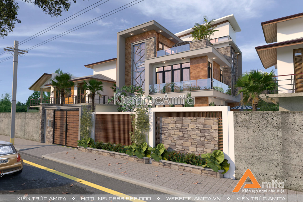 Thiết kế biệt thự 3 tầng