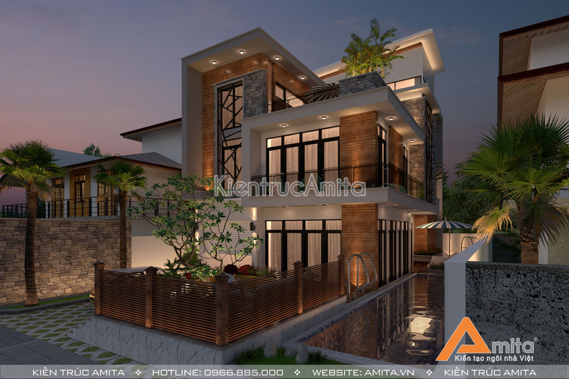 Thiết kế biệt thự 3 tầng