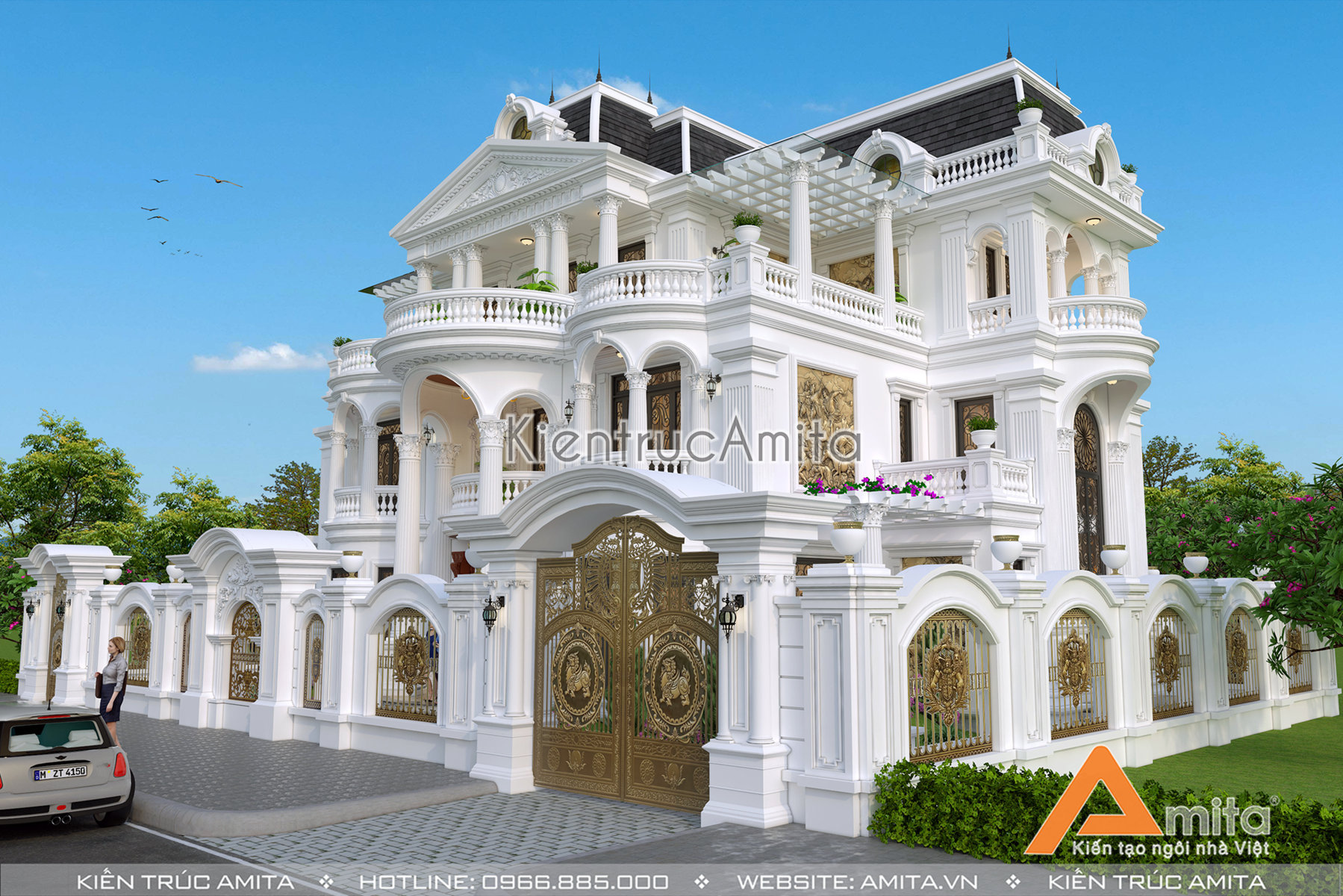 thiết kế lâu đài dinh thự đẹp